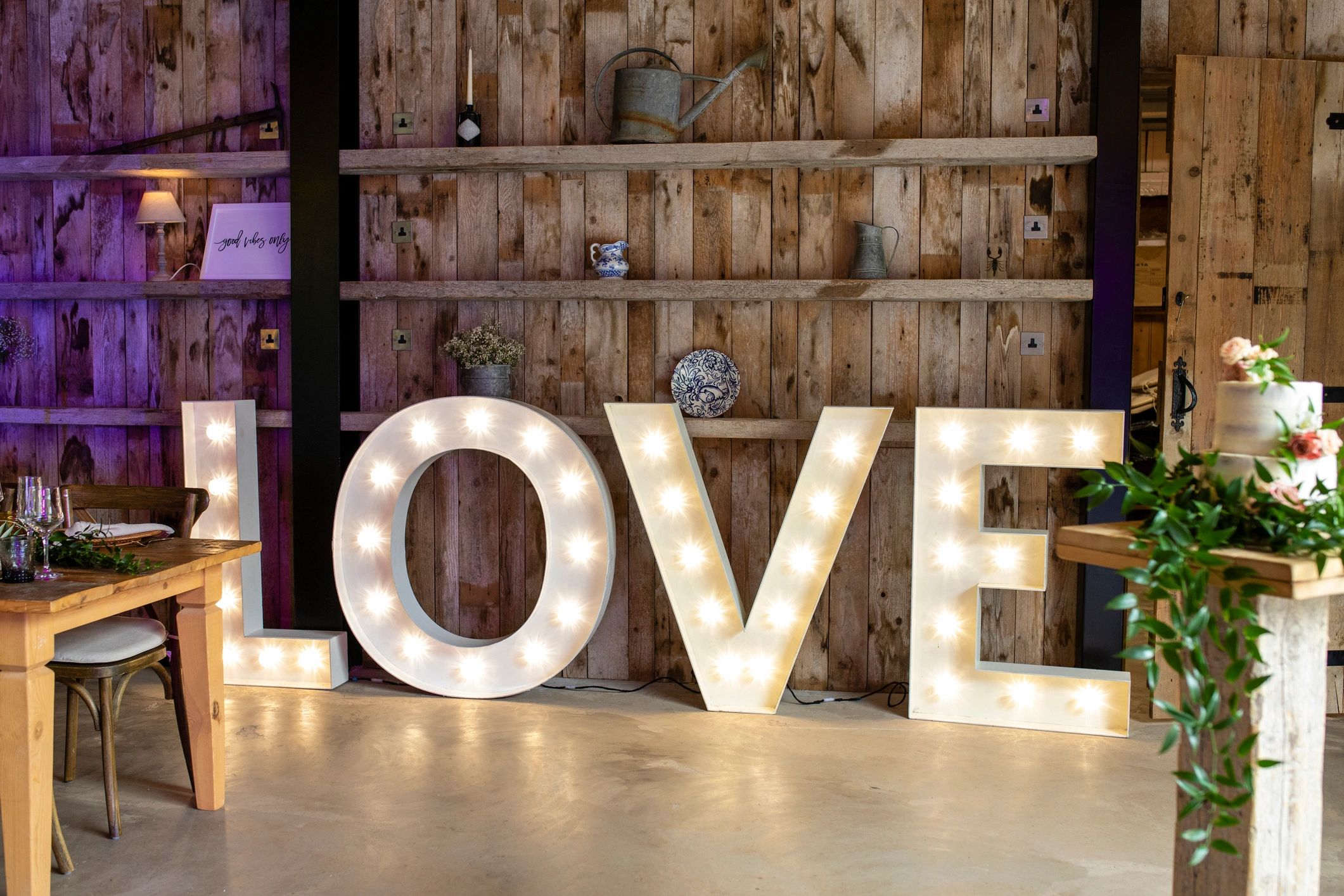 Elegant event setting used as a visual accent for the privacy policy page