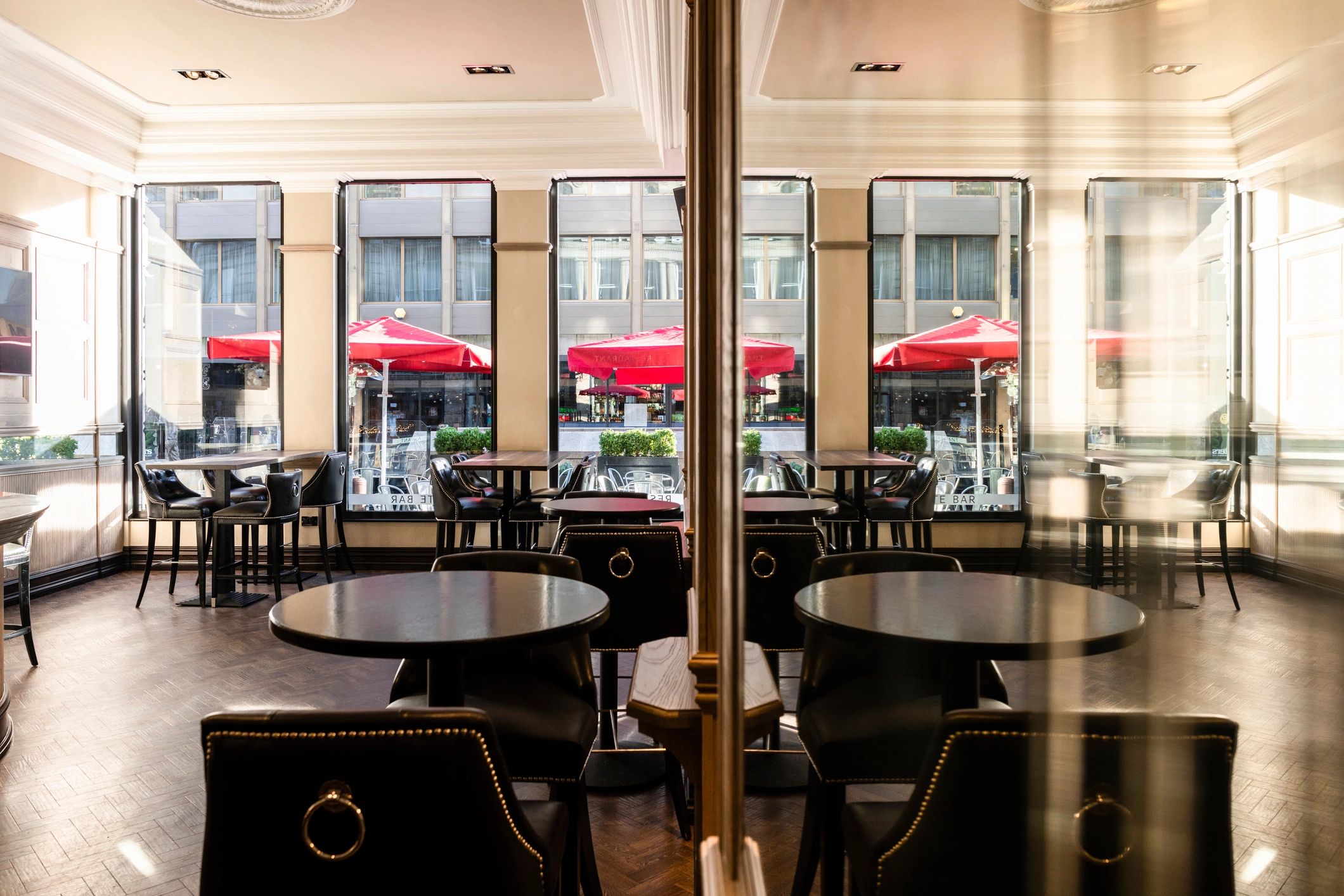Elegant bar interior for hospitality concept reference