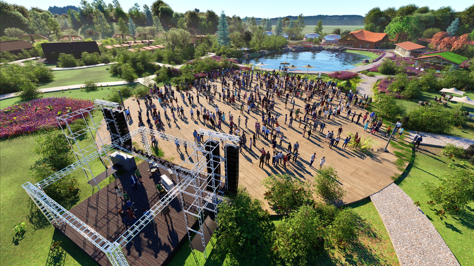 Lakeside amphitheatre